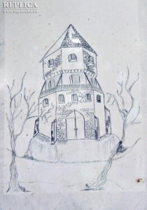 Elevii Colegiului Naţional „I.C. Brătianu” din Haţeg, ajutaţi de profesorul lor de desen, au realizat, pe baza dovezilor istorice, o reconstituire grafică a vechiului turn regal