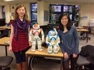 Studentă în anul patru, la masterat, alături de colega ei, malaezianca Ann Nee Lau,  în proiectul „Darwin”, cu roboţii Walter şi Skyler  